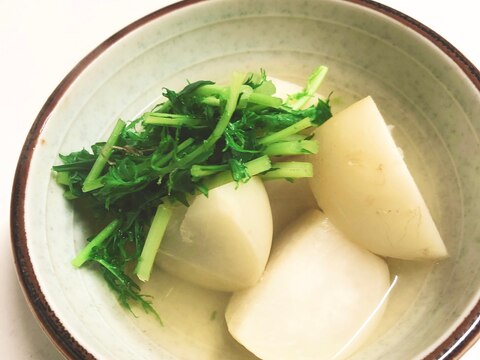 カブと水菜の煮物